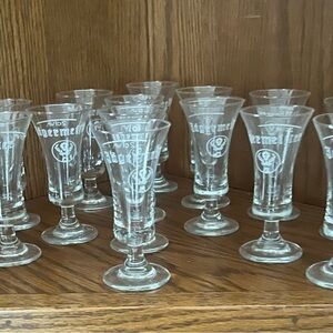 Jagermeister Cordial/Shot Glasses - Set of Vintage-Style Glasses